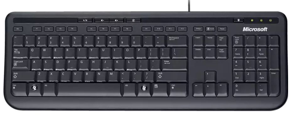 microsoft wired Keyboard 600   deutsche Tastatur für 8,99€ (statt 16€)