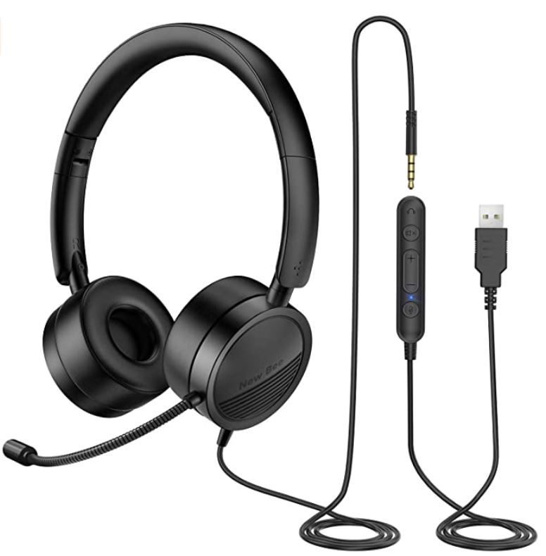 New Bee PC On Ear Headset mit Mikrofon (PC & Android) für 17,99€ (statt 30€)