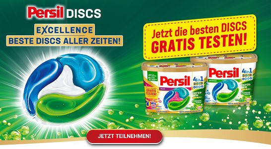 Persil 4 in 1 Power Discs gratis ausprobieren