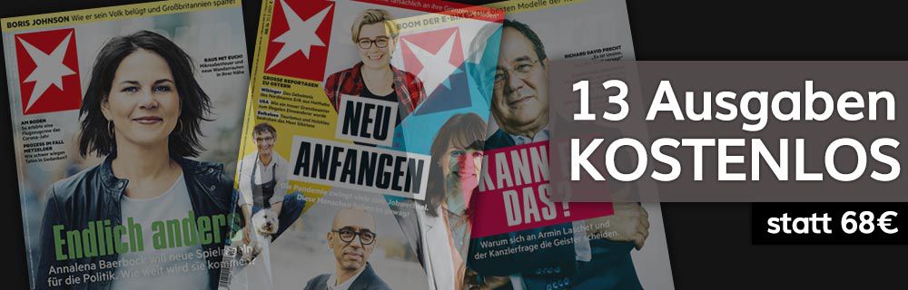 Gratis! 13 Ausgaben vom stern (statt 68€)
