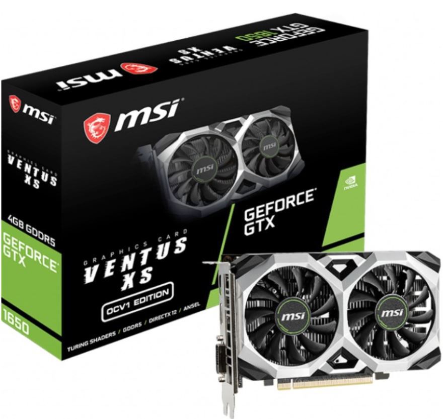 MSI GeForce GTX 1650 Ventus XS OCV1 für 255,90€ (statt 319€)