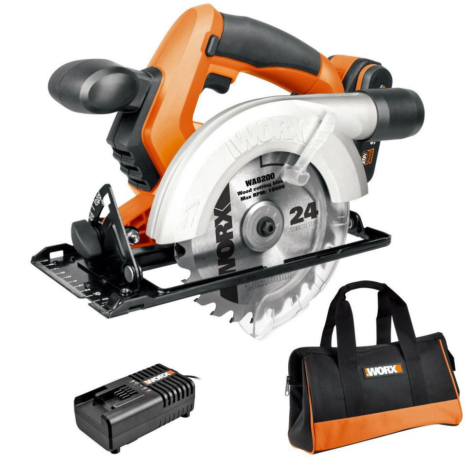 WORX WX529 Akku Handkreissäge 20V + Ladegerät + 2Ah Akku für 81,75€ (statt 140€)