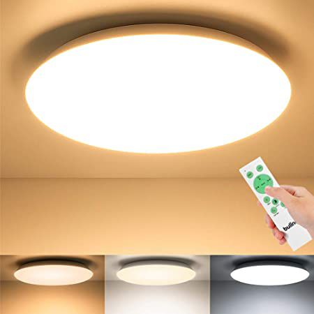 BULING LED Deckenleuchte (24W) in Warmweiß inkl. Fernbedienung für 19,43€ (statt 32€)