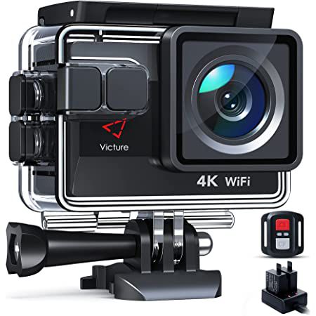 Victure AC820   4K 50fps ActionCam mit viel Zubehör für 49,99€ (statt 100€)