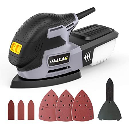 JELLAS 220W Multischleifer mit 13.000 U/min & Schleifpapier für 19,99€ (statt 40€)