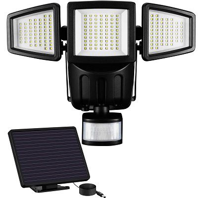 Solar Außenstrahler mit 182 LEDs und Bewegungsmelder für 22,99€ (statt 46€)