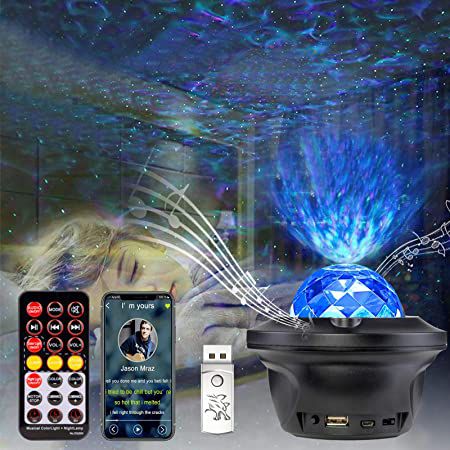 HEXUP LED Sternenhimmel Projektor mit 21 Effekten & 10 Farben für 23,99€ (statt 36€)