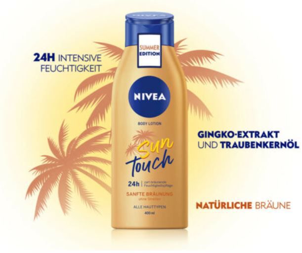 2er Pack Nivea Sun Touch Body Lotion mit Bräunungswirkstoff für 12,99€ (statt 16€)