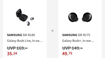 Preisfehler? Samsung Galaxy Buds Live und Galaxy Buds Plus für 84,99€ (statt 162€)