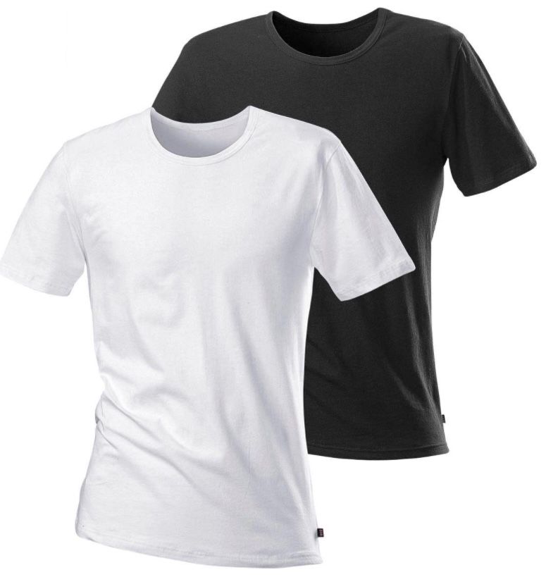 2er Pack H.I.S T Shirt mit Rundhalsausschnitt und kleinem Logo ab 16,99€ (statt 23€)