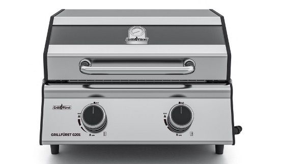 Grillfürst Edelstahl Gasgrill G201E mit 2 Edelstahl Stabbrennern für 149€ (statt 219€)