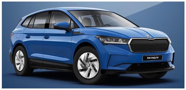 Privat: Skoda ENYAQ iV 50 Elektro mit 148 PS in Energy Blau für 124€ mtl.   LF: 0.41