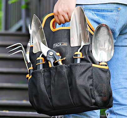 Tacklife Gartenwerkzeug Set aus Edelstahl inkl. Tasche für 14,98€ (statt 19€)