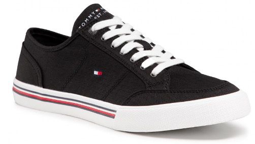 Tommy Hilfiger Core Corporte Textile Sneaker in Schwarz für 41,95€ (stat 52€)