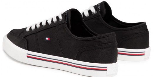 Tommy Hilfiger Core Corporte Textile Sneaker in Schwarz für 41,95€ (stat 52€)