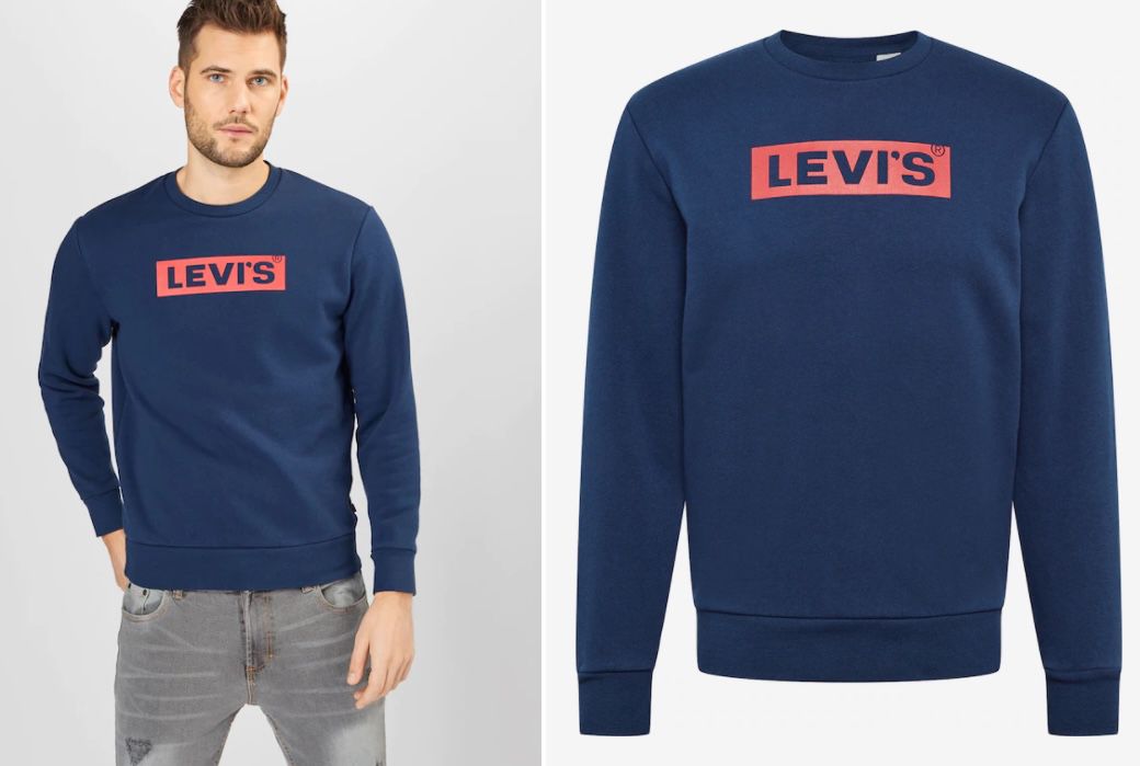 Levis T3 Graphic Sweatshirt in Blau für 22,45€ (statt 46€)