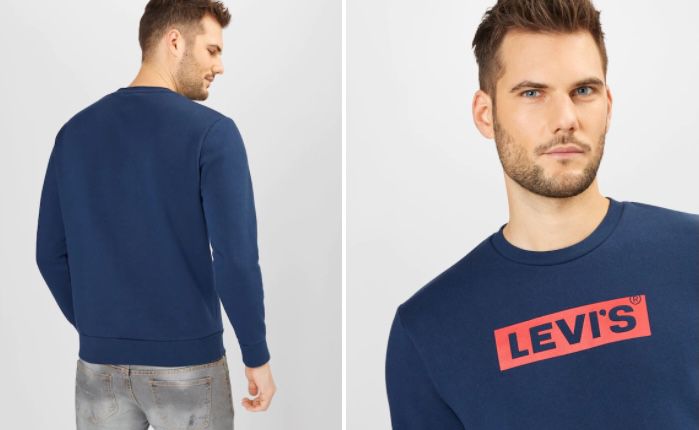 Levis T3 Graphic Sweatshirt in Blau für 22,45€ (statt 46€)