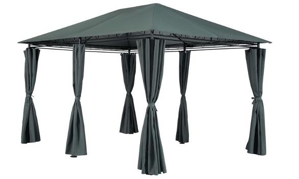 Gartenpavillon Rieke mit 6 Seitenteilen in Anthrazit 300x270x400cm für 239,94€ (statt 280€)