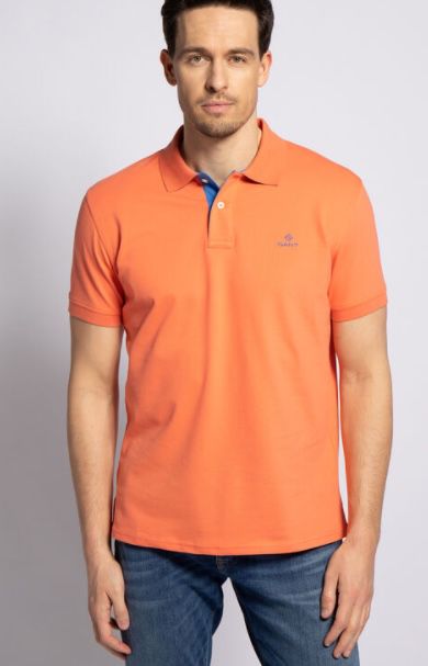 Gant Poloshirt Contrast Pique in Koralle oder Orange für je 30,56€ (statt 50€)   nur M & L