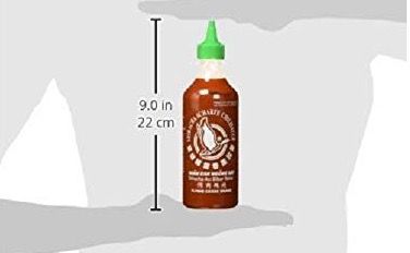 5x Flying Goose Sriracha Chilisauce 455ml in fruchtig scharf mit grüner Kappe für 14,96€