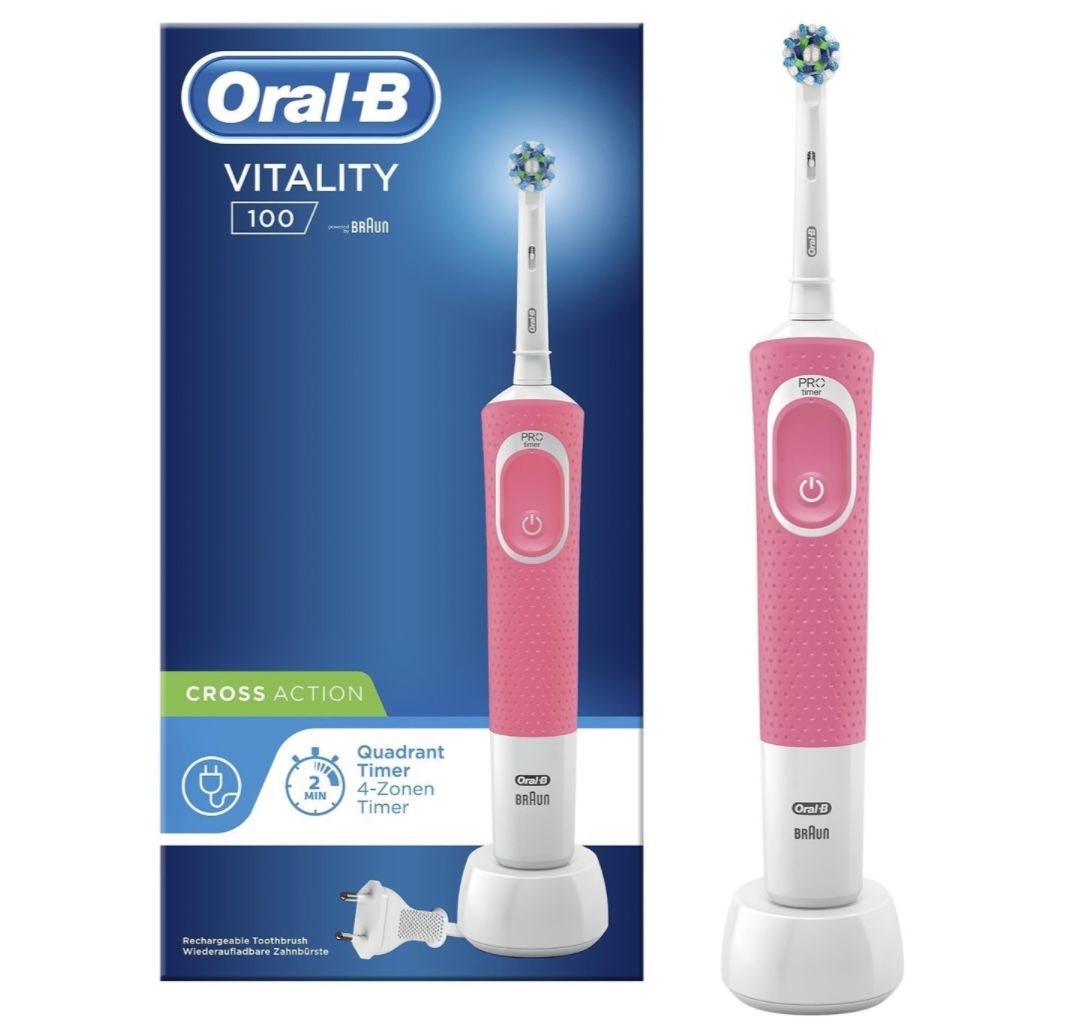 Oral B Vitality 100 elektrische Zahnbürste in Rosa ab 9,90€ (statt 21€)