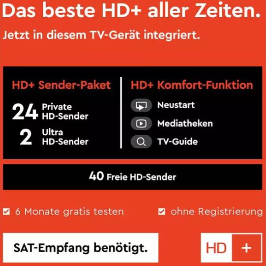 Samsung GU65TU7199   65 Zoll UHD Fernseher für 589€ (statt 669€) + 6 Monate HD+ gratis