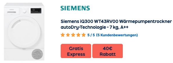 AO: 40€ Rabatt auf ausgewählte Waschmaschinen / Trockner   z.B. Bosch WAN28K20 Waschmaschine für 463€ (statt 509€)