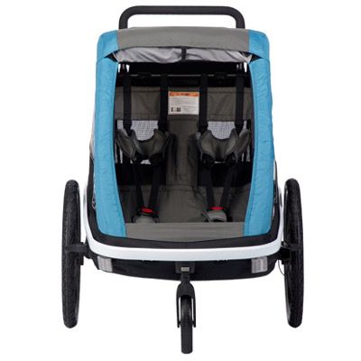 Hamax Kinderfahrradanhänger Avenida Twin in Petrol Blue für 399,99€ (statt 467€)