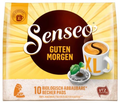 100er Pack Senseo Guten Morgen XL Kaffeepads + Dose für 16,90€