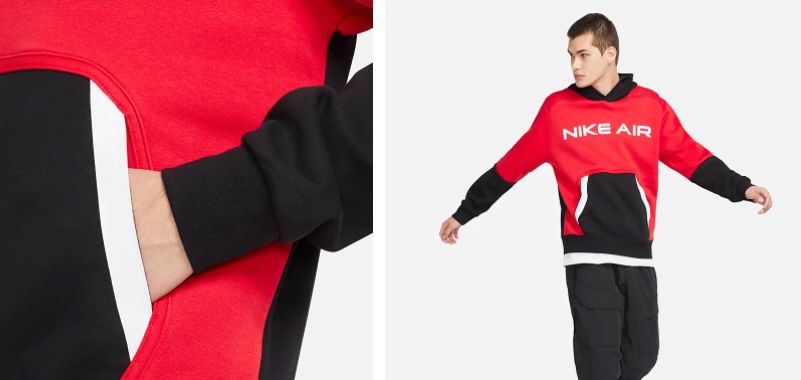 Nike Air Fleece Pullover in Rot für 31,83€ (statt 50€)