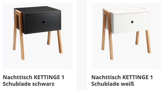 Nachttisch Kettinge mit 1 Schublade in 3 Farben für je 15€   nur Abholung