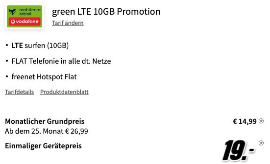 Oppo Find X3 Lite 5G für 19€ + Vodafone Allnet Flat mit 10GB LTE für 14,99€ mtl.