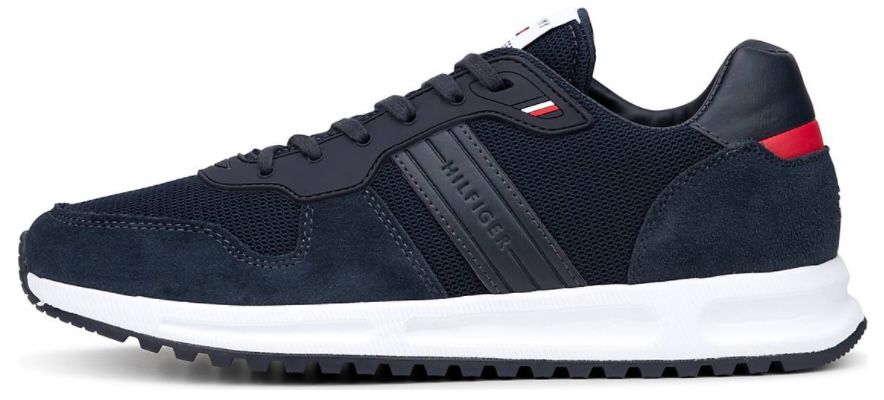 Tommy Hilfiger Modern Corporate Mix Runner Sneaker aus Veloursleder für 70,34€ (statt 88€)