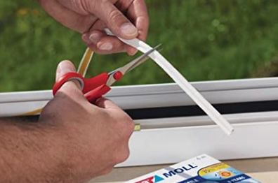 tesa moll D Profil Gummi Fenster  und Türdichtung weiss 6m für 3,25€ (statt 8€)   Prime