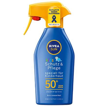 5x Nivea Sun Kids Schutz & Pflege Sonnenspray LSF 50+ für 37,22€ (statt 55€)