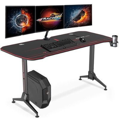 SANODESK GD01 Gaming Schreibtisch 160x75cm höhenverstellbar inkl. Tischplatte für 179,99€ (statt 200€)