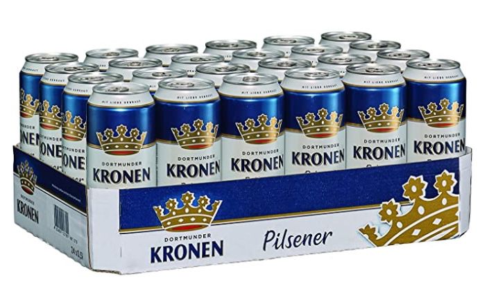 24er Tray Dortmunder Kronen Pilsener (je 0,5 L) für 16,56€   Prime