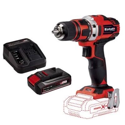 👷 Einhell Bohrschrauber TE-CD 18/40 Li inkl. 2.5 Ah Akku für 35,99€ (statt 65€)
