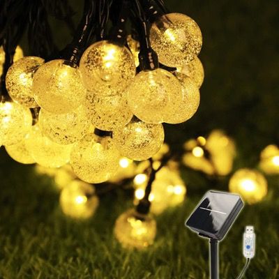 COOLAPA Solar Lichterkette 8 Meter für Außen IP65 mit 50er LEDs für 8,49€ (statt 17€)