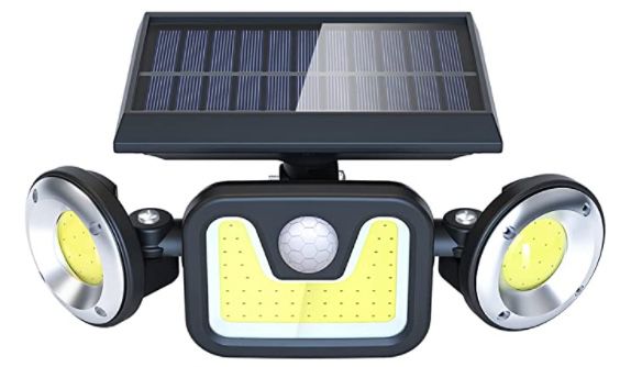 Doppelpack Ltteny LED Solarlampen für Außen mit Bewegungsmelder 450 Lumen 2400mAh IP65 für 20,78€ (statt 39€)