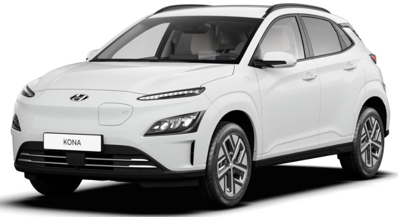 Privat: Hyundai Kona Trend Elektro mit 136 PS in Weiß inkl. Kfz Steuer + TÜV für 199€ mtl.   LF 0.50