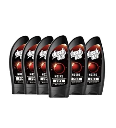 6er Pack Duschdas 2in1 Duschgel &#038; Shampoo Noir ab 5,72€ (statt 9€) &#8211; Prime Sparabo