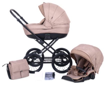 knorr baby Kreta Kombikinderwagen 9 teilig in Cappuccino mit Punkten für 382,19€ (statt 545€)