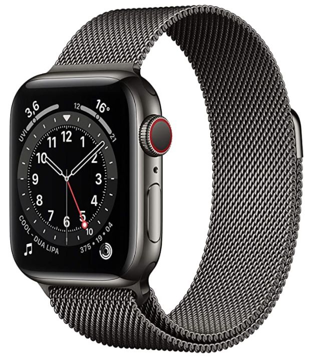 Apple Watch Series 6 (GPS + Cellular) 40mm Edelstahl mit Milanaise Armband für 586,55€ (statt 696€)