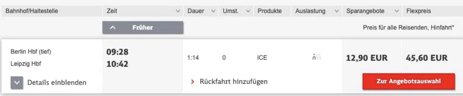 Junge Leute: Deutsche Bahn Tickets (auch ICE) schon ab 12,90€