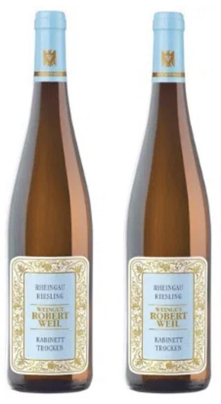 2 Flaschen Weingut Robert Weil Rheingau Riesling Kabinett trocken für 35,80€ (statt 46€)