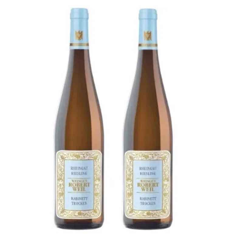 2 Flaschen Weingut Robert Weil Rheingau Riesling Kabinett trocken für 35,80€ (statt 46€)