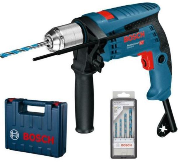 Bosch GSB 13 RE Schlagbohrmaschine inkl. 4 Bohrer + Koffer ab 62,10€ (statt 76€)