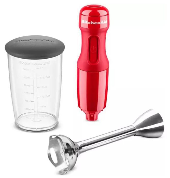 KitchenAid 5KHB2570HESD Queen of Heart Stabmixer in Rot mit Mixkrug für 69,99€ (statt 97€)