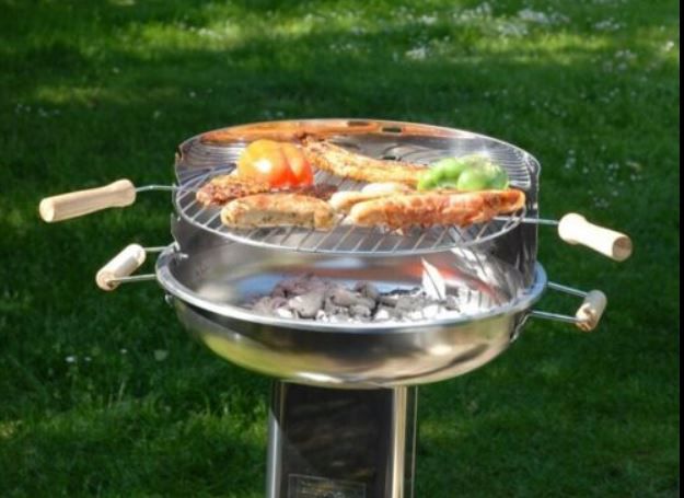 Landmann Grillchef Edelstahl Holzkohle Säulengrill 84cm für 44,95€ (statt 55€)